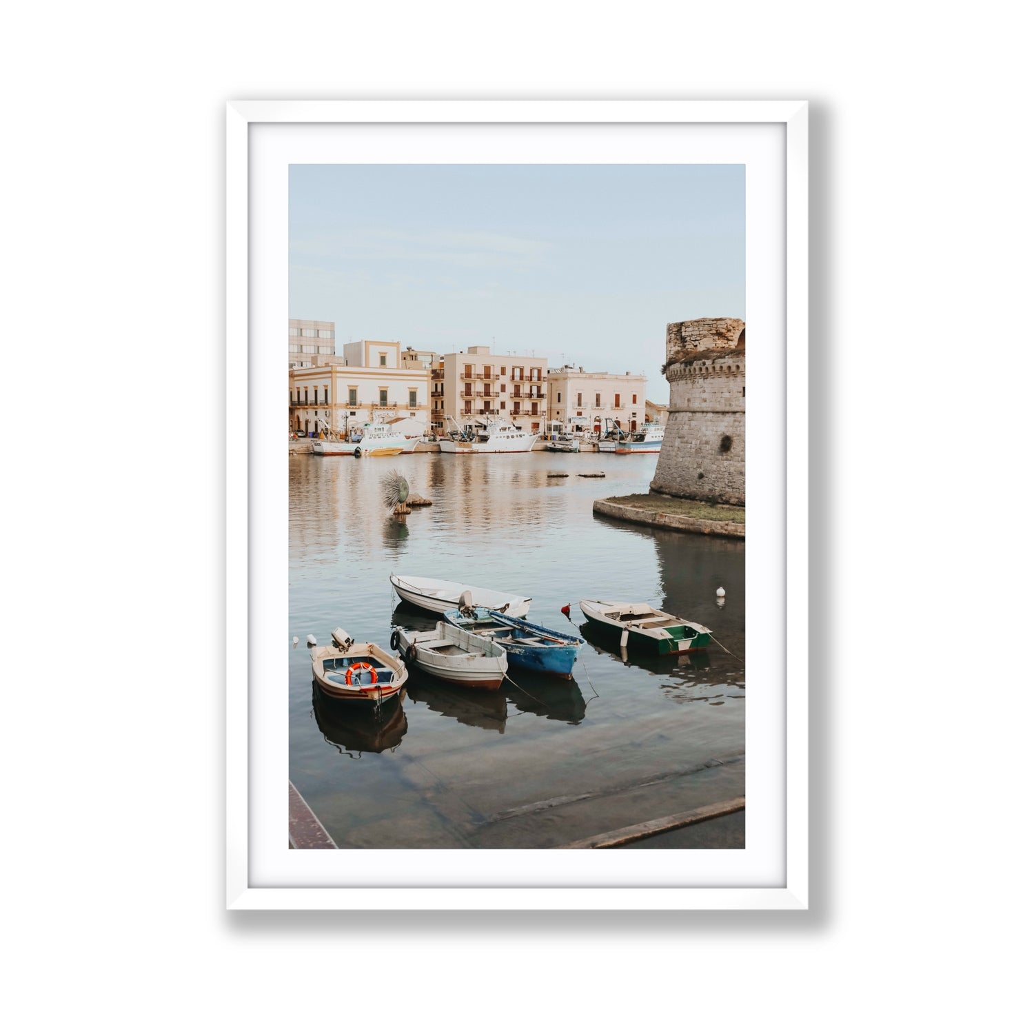 Fishing Legacy fine art print, Puglia, Italy, Giant, White Frame · Matboard, Fine Art Print
