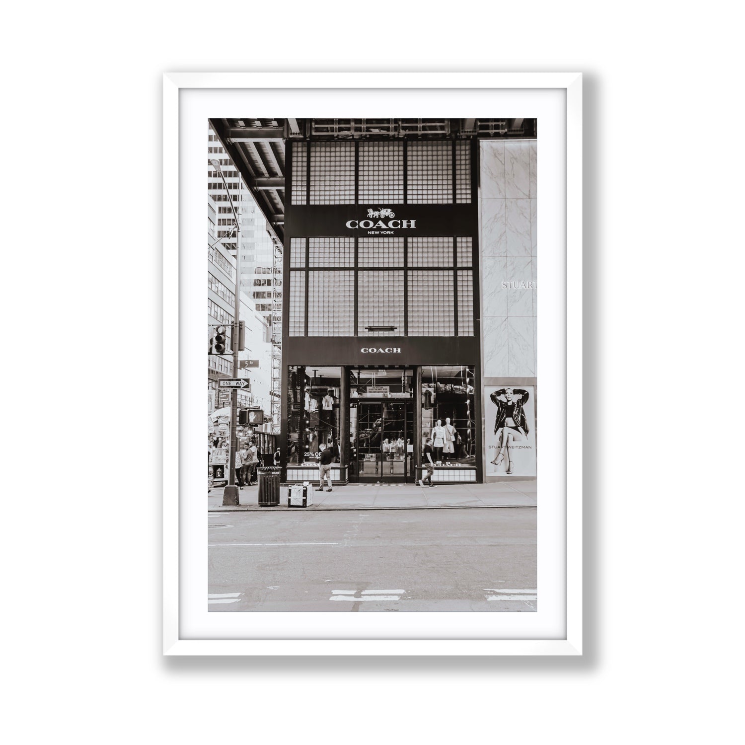 Coach Uptown fine art print, New York, United States, Giant, White Frame · Matboard, Fine Art Print