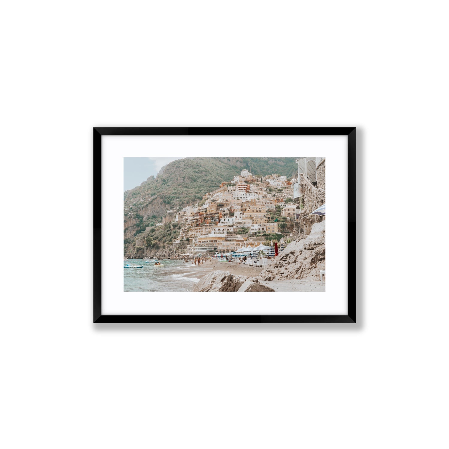 Sogno di Positano fine art print, Positano, Italy, Medium, Black Frame · Matboard, Fine Art Print
