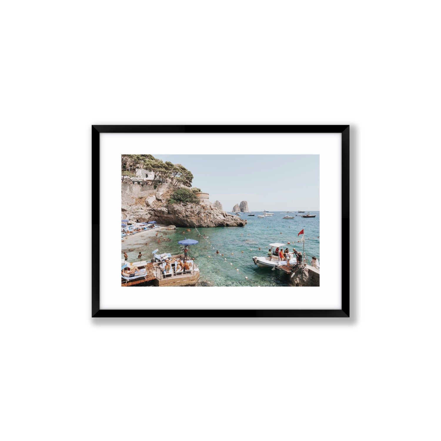 Torre Saracena fine art print, Capri, Italy, Medium, Black Frame · Matboard, Fine Art Print
