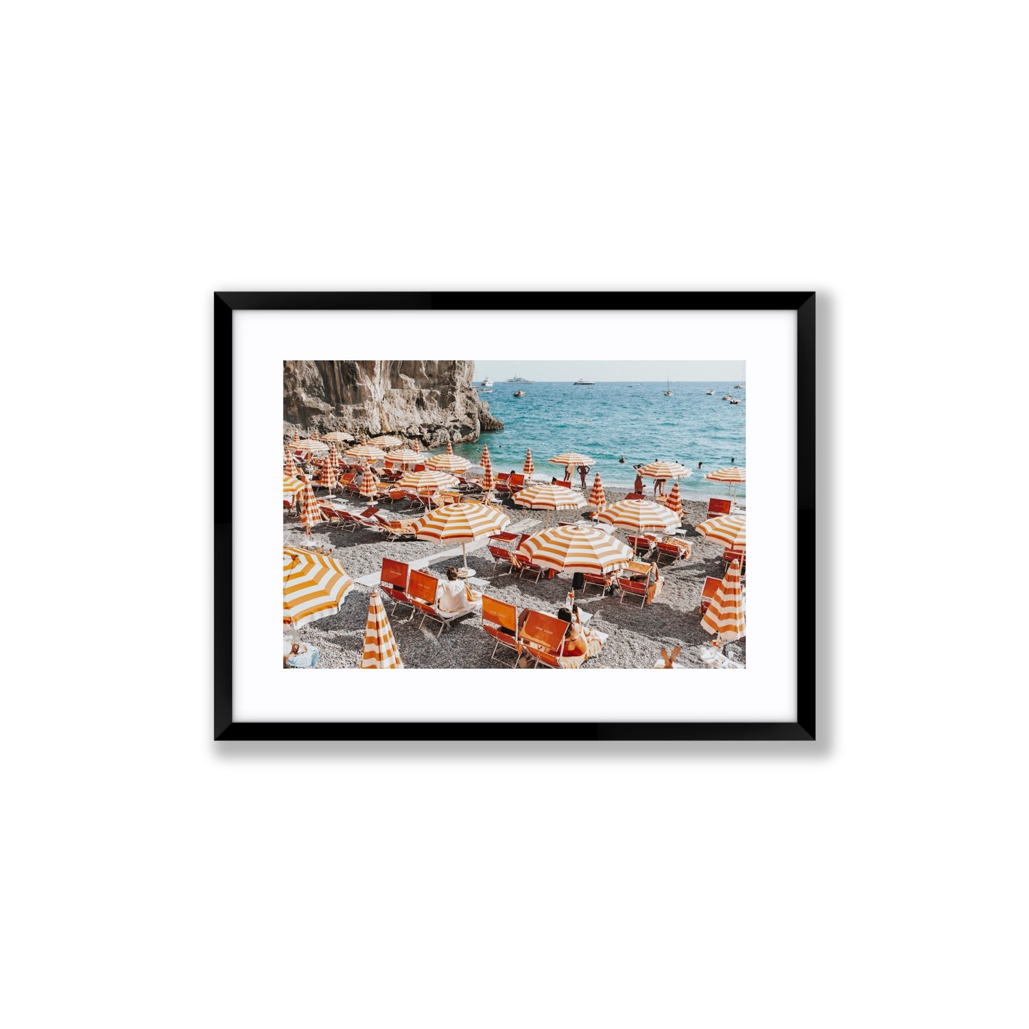 Mango Sorbet fine art print, Positano, Italy, Medium, Black Frame · Matboard, Fine Art Print