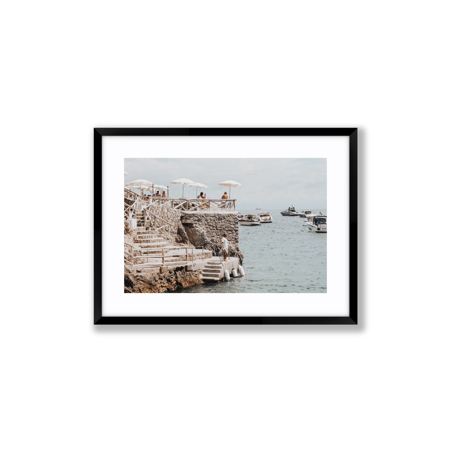 Conca Del Sogno fine art print, Nerano, Italy, Medium, Black Frame · Matboard, Fine Art Print