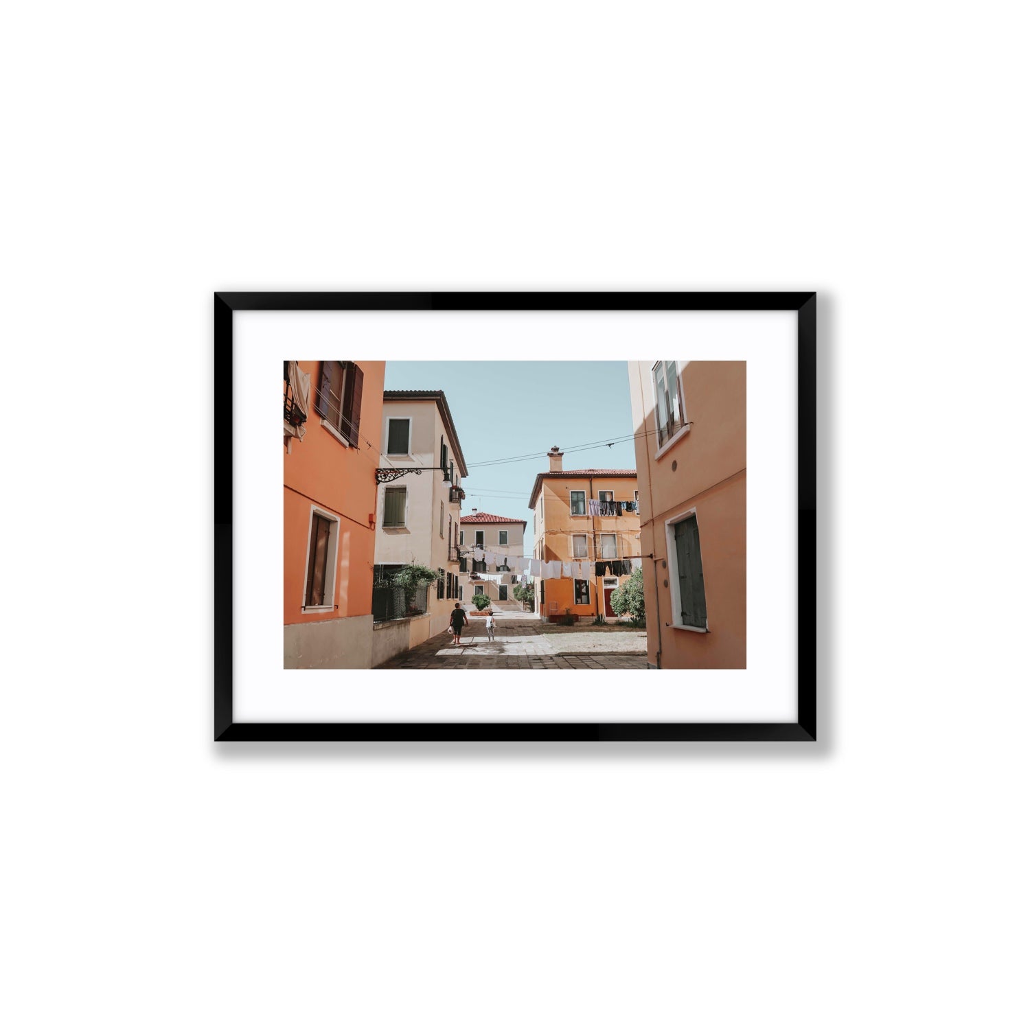 Giorgia Boscolo Venice Italian wall art Medium fine art print in black frame with matboard