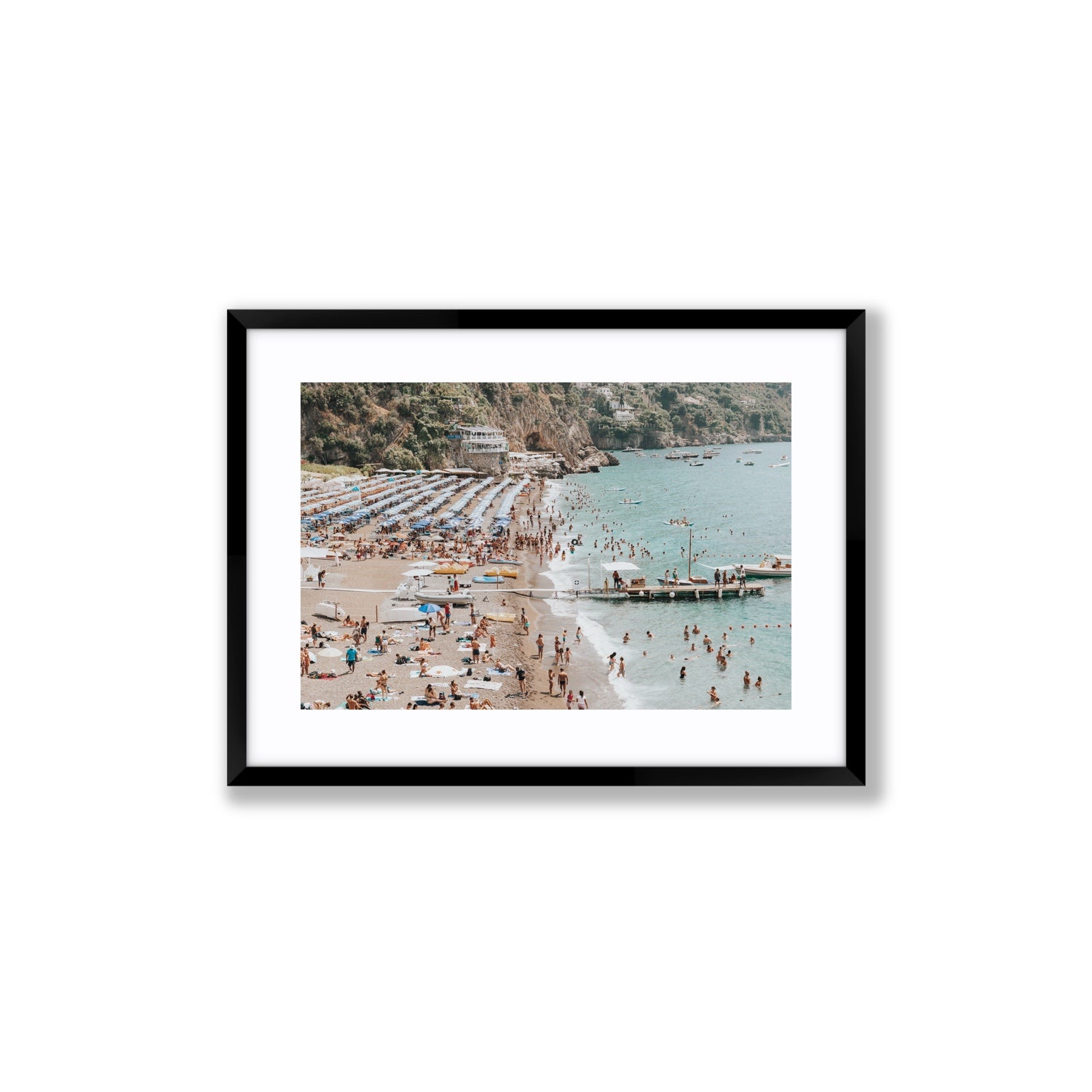 Vista Costiera fine art print, Positano, Italy, Medium, Black Frame · Matboard, Fine Art Print