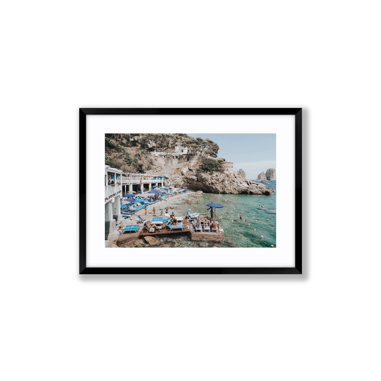 Vita Bella fine art print, Capri, Italy, Medium, Black Frame · Matboard, Fine Art Print
