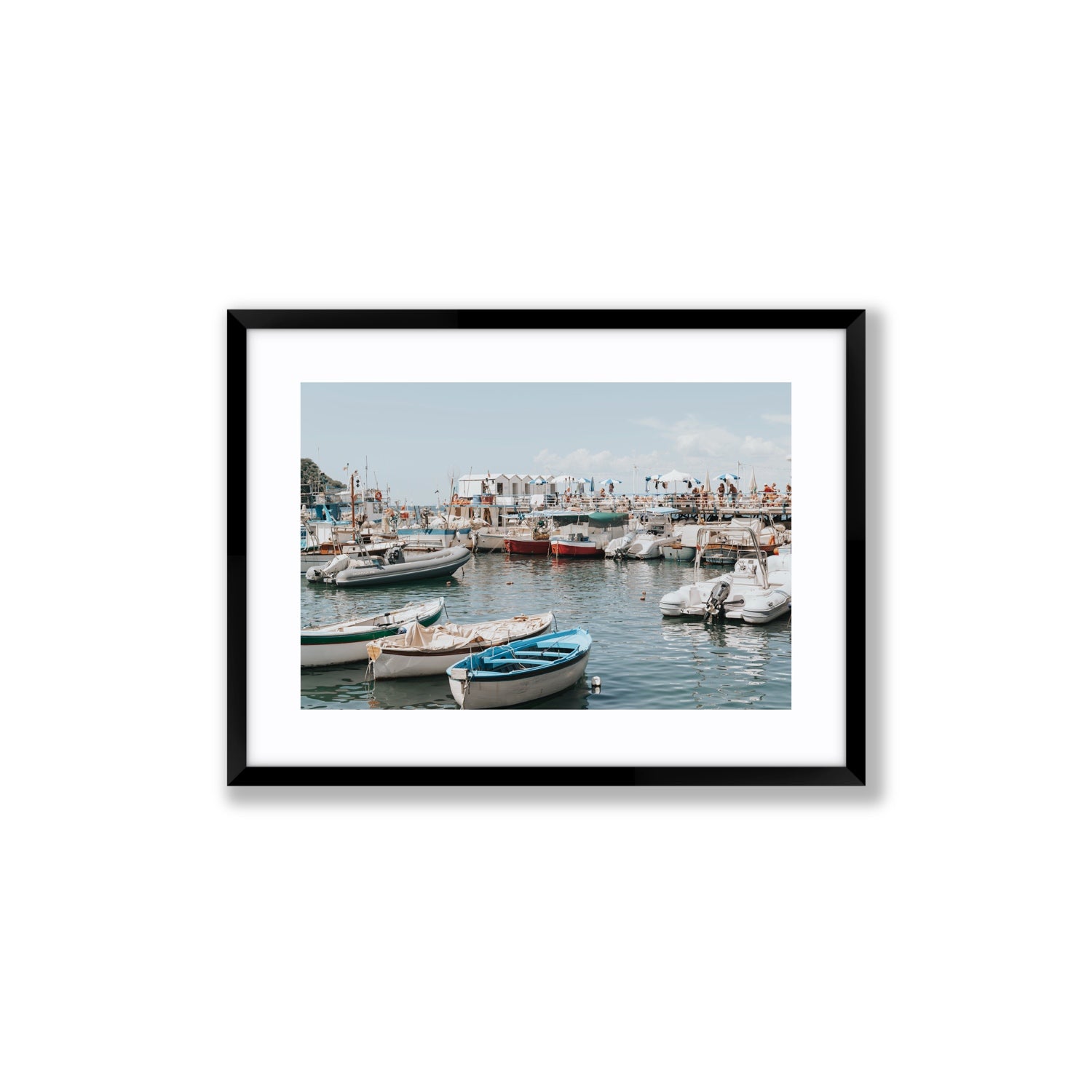 Antico Porto fine art print, Sorrento, Italy, Medium, Black Frame · Matboard, Fine Art Print