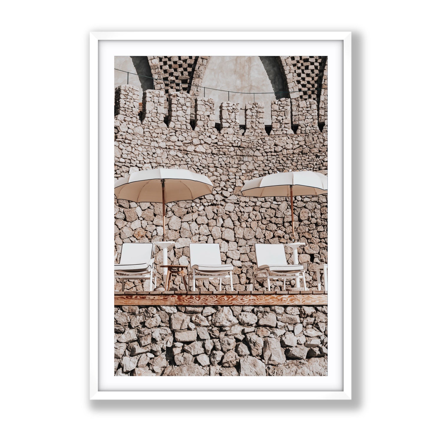 Pietra Amalfitana fine art print, Amalfi, Italy, luxury escapes artwork, Gallery, White Frame · Matboard, Fine Art Print