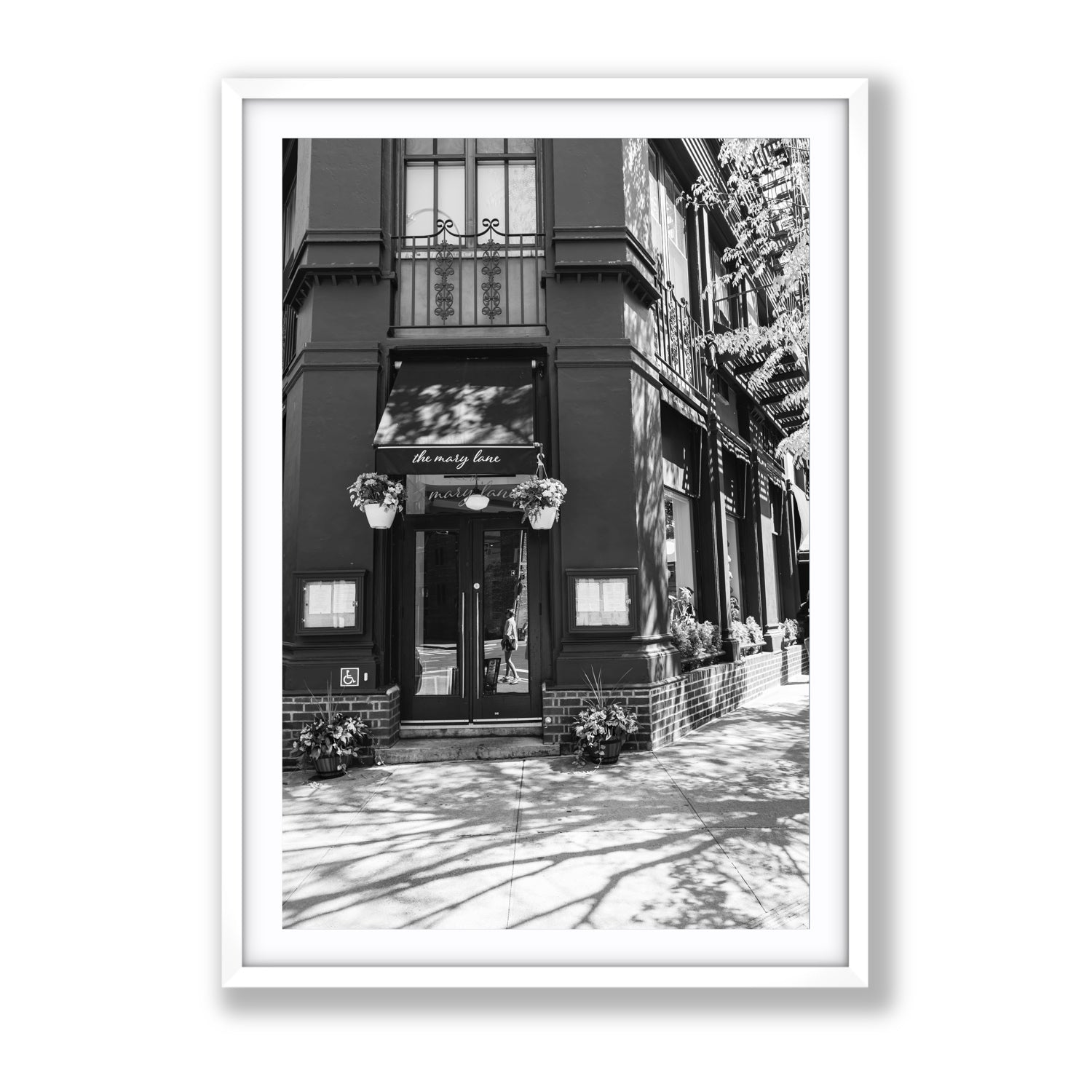 Mary's Corner fine art print, New York, United States, Gallery, White Frame · Matboard, Fine Art Print