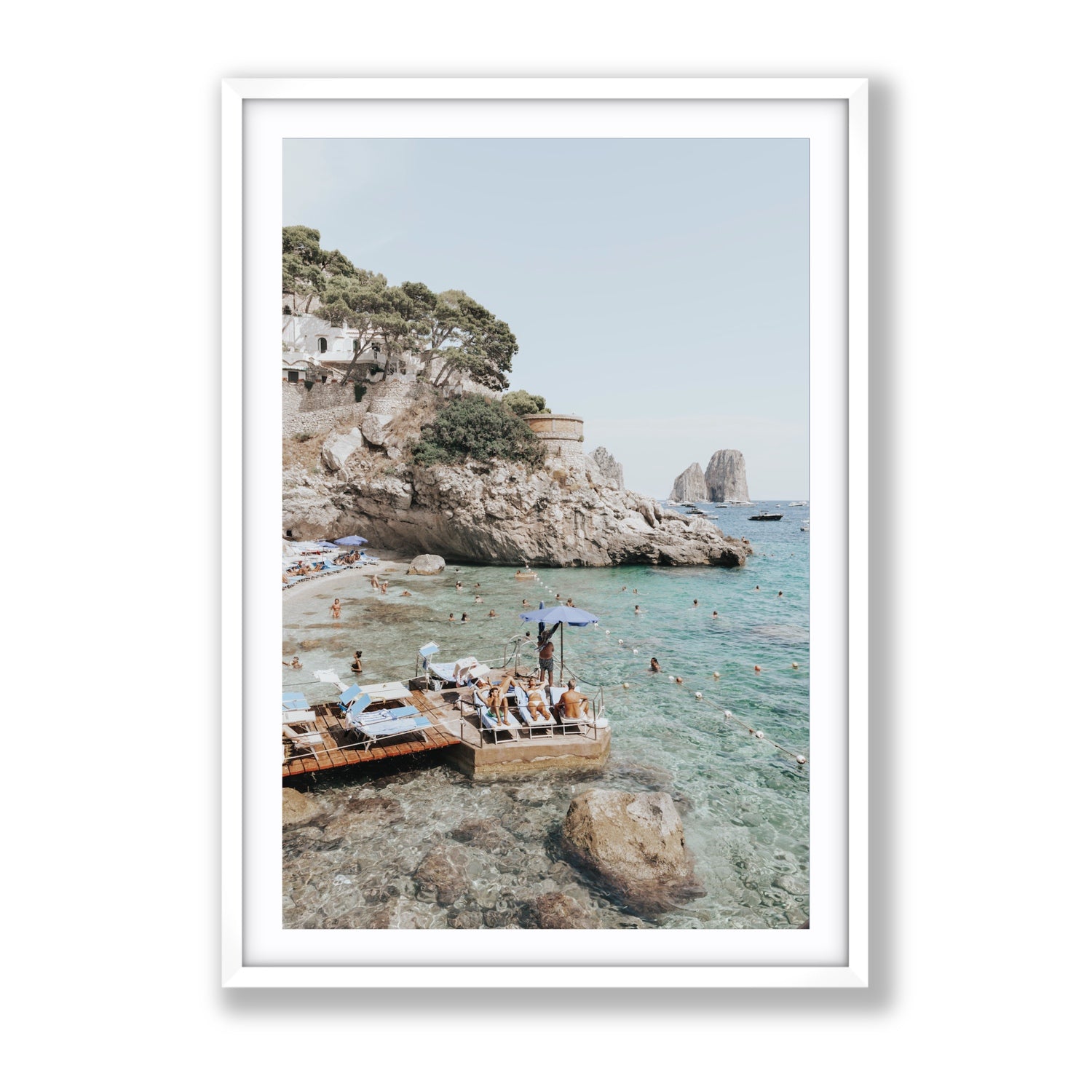 The Sweet Life fine art print, Capri, Italy, Gallery, White Frame · Matboard, Fine Art Print