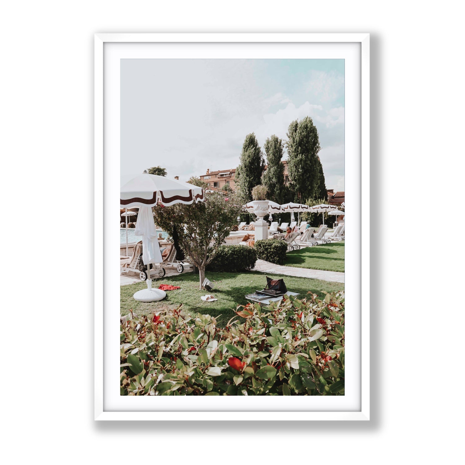 La Serenissima Venice Italian wall art Gallery fine art print in white frame with matboard