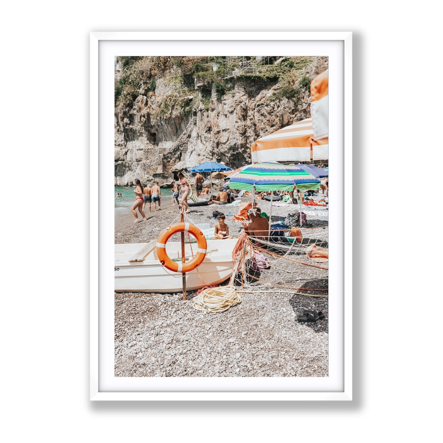 Il Ragazzo fine art print, Positano, Italy, Gallery, White Frame · Matboard, Fine Art Print