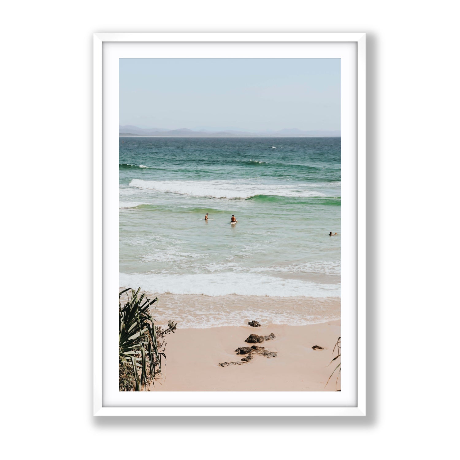 Lets Go Trippin' fine art print, Byron Bay, Australia, Gallery, White Frame · Matboard, Fine Art Print