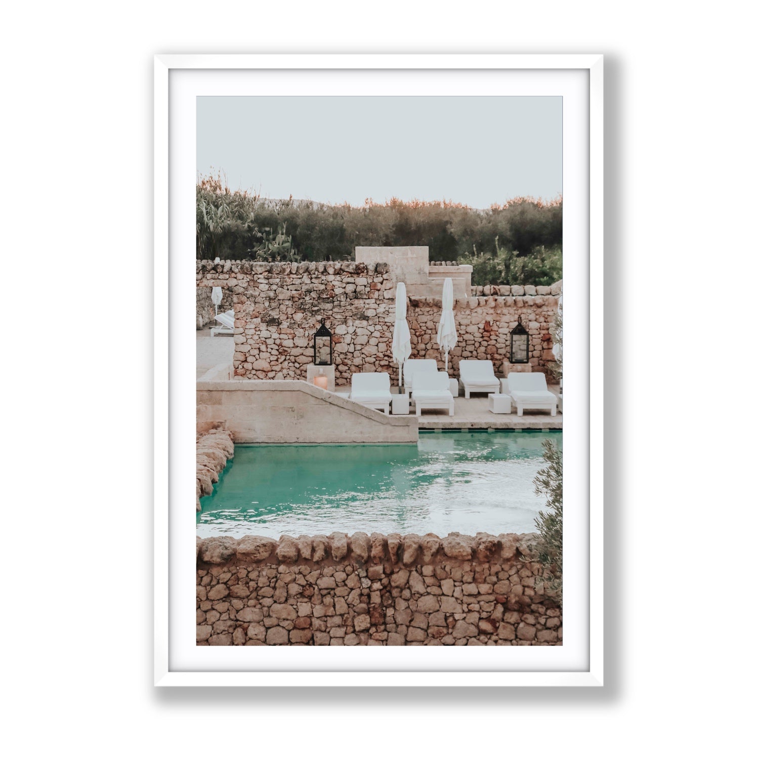 Stone Refuge fine art print, Puglia, Italy, Gallery, White Frame · Matboard, Fine Art Print