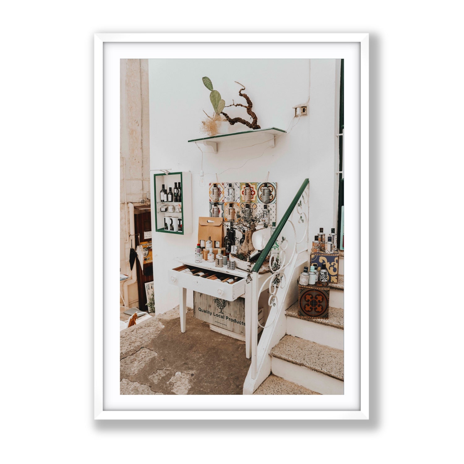 Liquid Gold fine art print, Puglia, Italy, Gallery, White Frame · Matboard, Fine Art Print