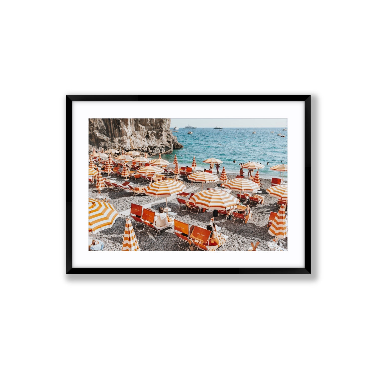 Mango Sorbet fine art print, Positano, Italy, Large, Black Frame · Matboard, Fine Art Print