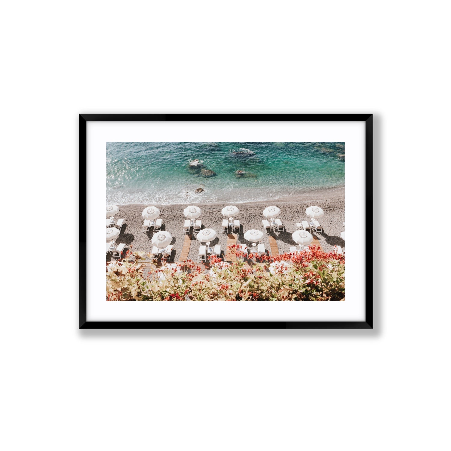 Coastal Charms fine art print, Amalfi, Italy, Large, Black Frame · Matboard, Fine Art Print
