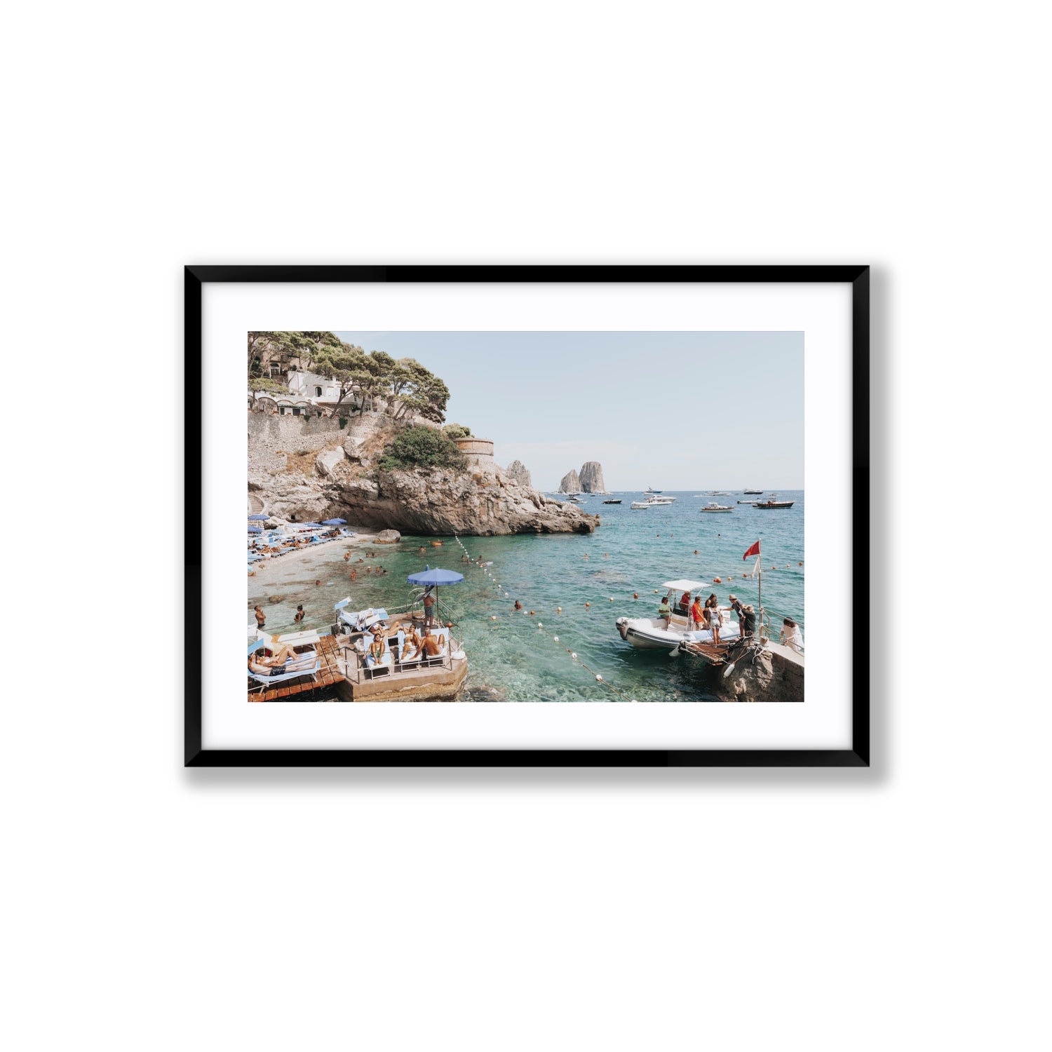 Torre Saracena fine art print, Capri, Italy, Large, Black Frame · Matboard, Fine Art Print