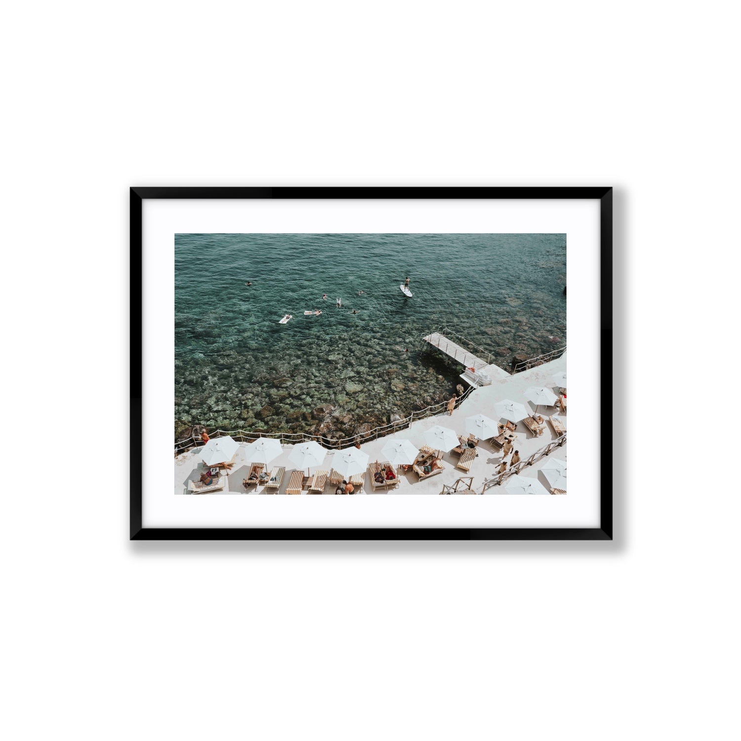 Our Tuscan Dream Tuscany Italian wall art Large fine art print in black frame with matboard