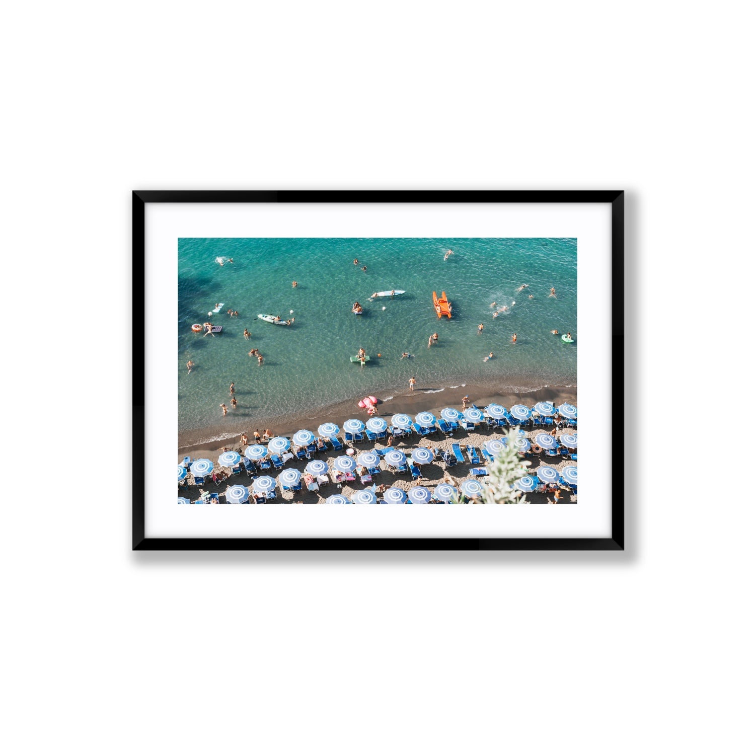 The Sea of Tranquility fine art print, Sorrento, Italy, Large, Black Frame · Matboard, Fine Art Print