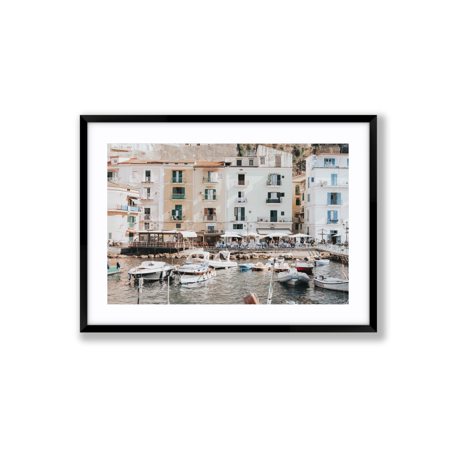L'Insenatura fine art print, Sorrento, Italy, Large, Black Frame · Matboard, Fine Art Print