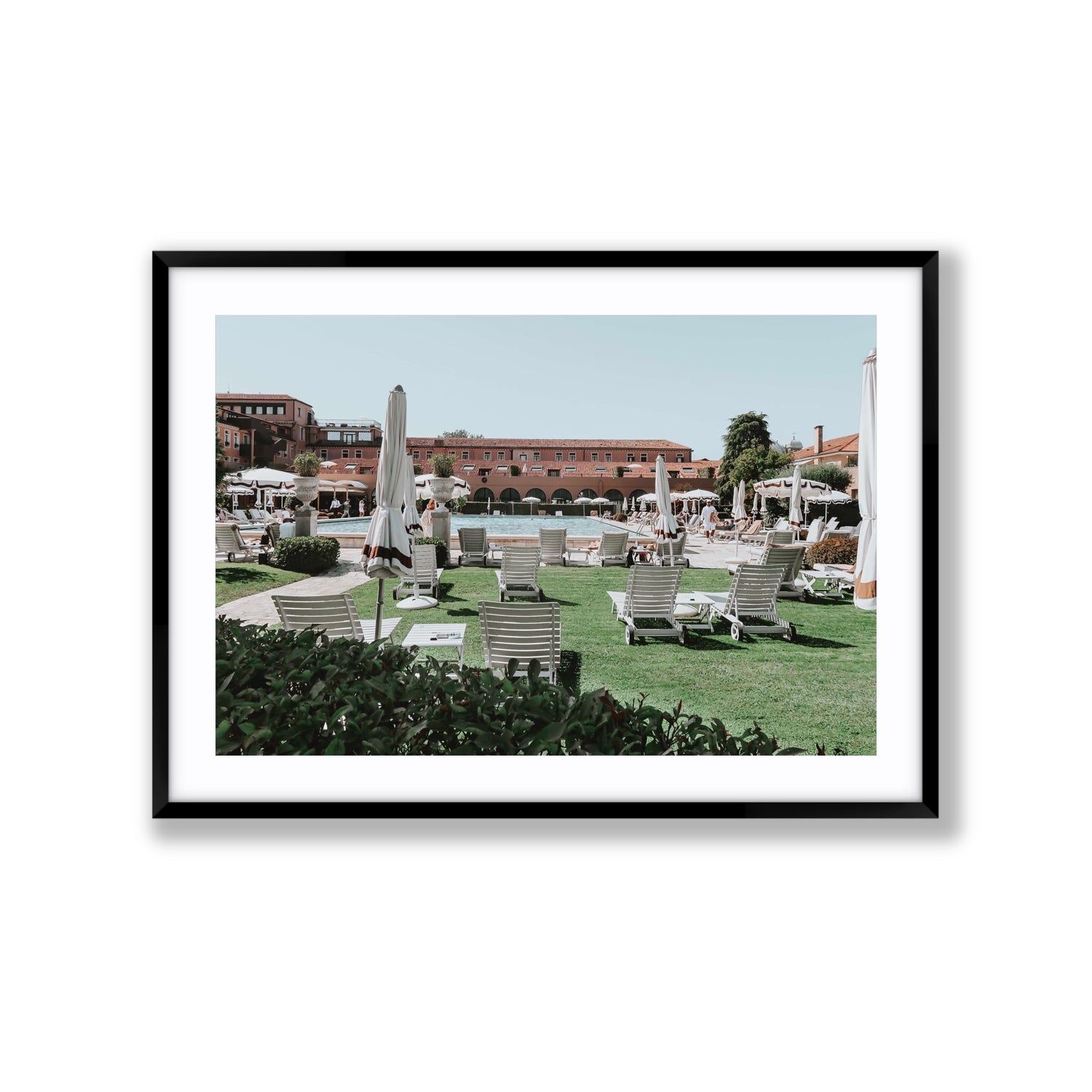 Arrigo Venice Italian wall art Extra Large fine art print in black frame with matboard