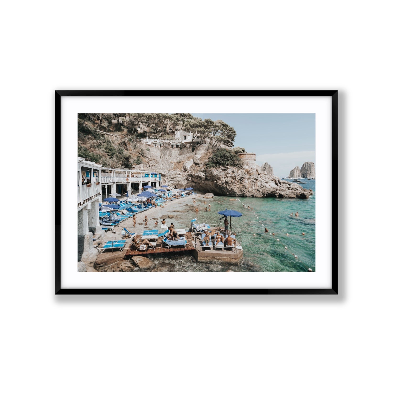 Vita Bella fine art print, Capri, Italy, Extra Large, Black Frame · Matboard, Fine Art Print