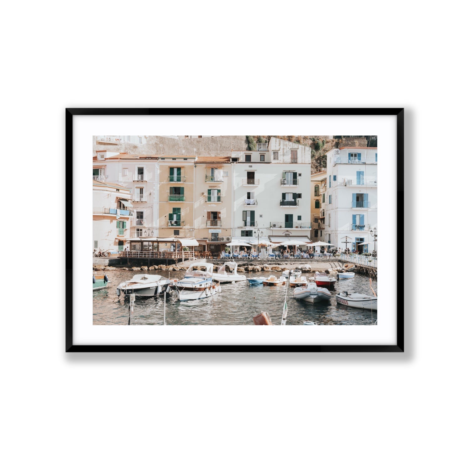 L'Insenatura fine art print, Sorrento, Italy, Extra Large, Black Frame · Matboard, Fine Art Print