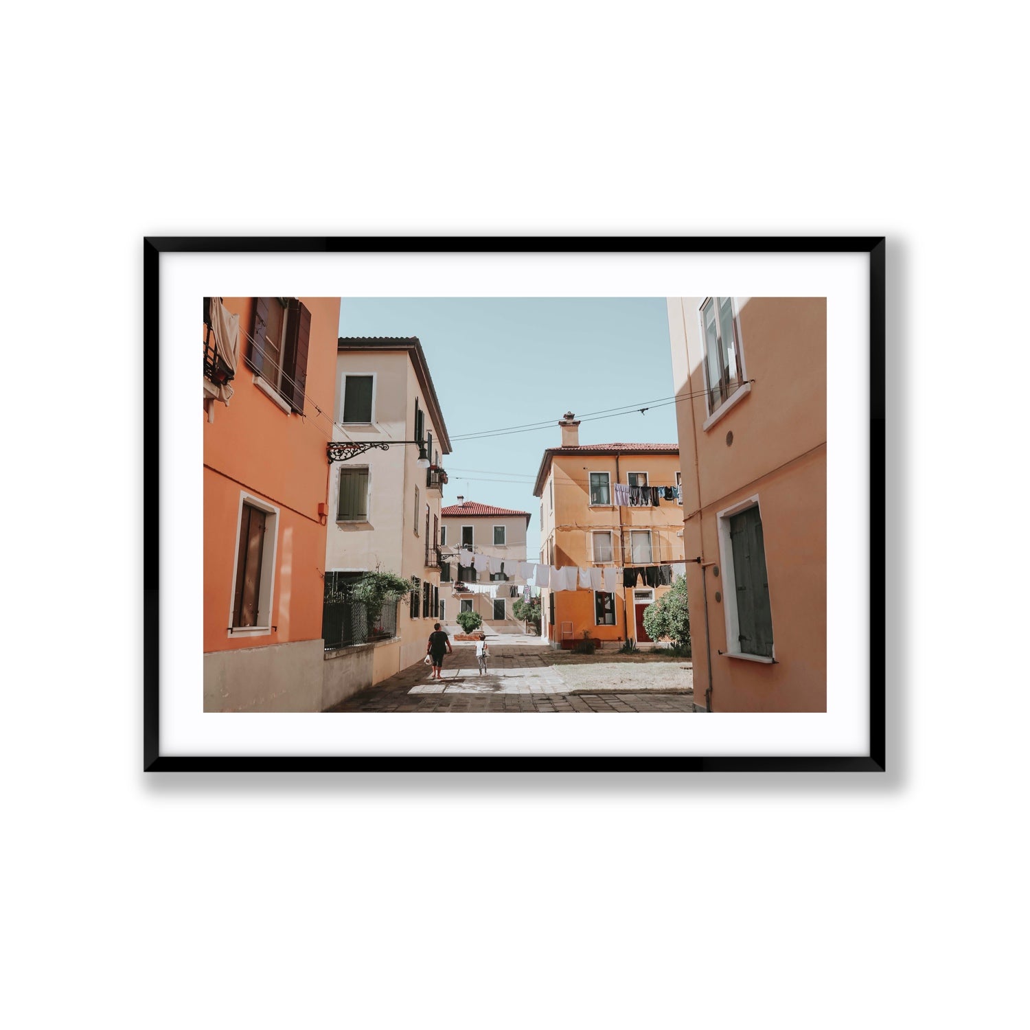 Giorgia Boscolo Venice Italian wall art Extra Large fine art print in black frame with matboard