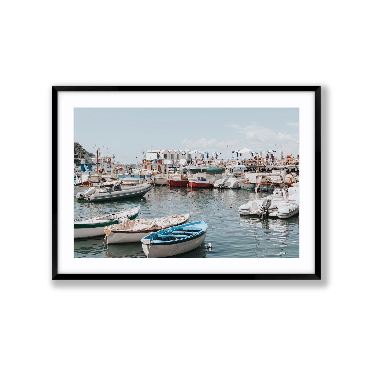 Antico Porto fine art print, Sorrento, Italy, Extra Large, Black Frame · Matboard, Fine Art Print