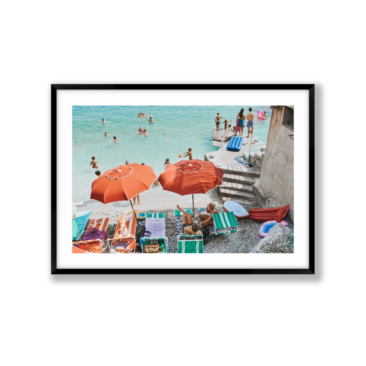 Water Wonderland fine art print, Capri, Italy, Extra Large, Black Frame · Matboard, Fine Art Print
