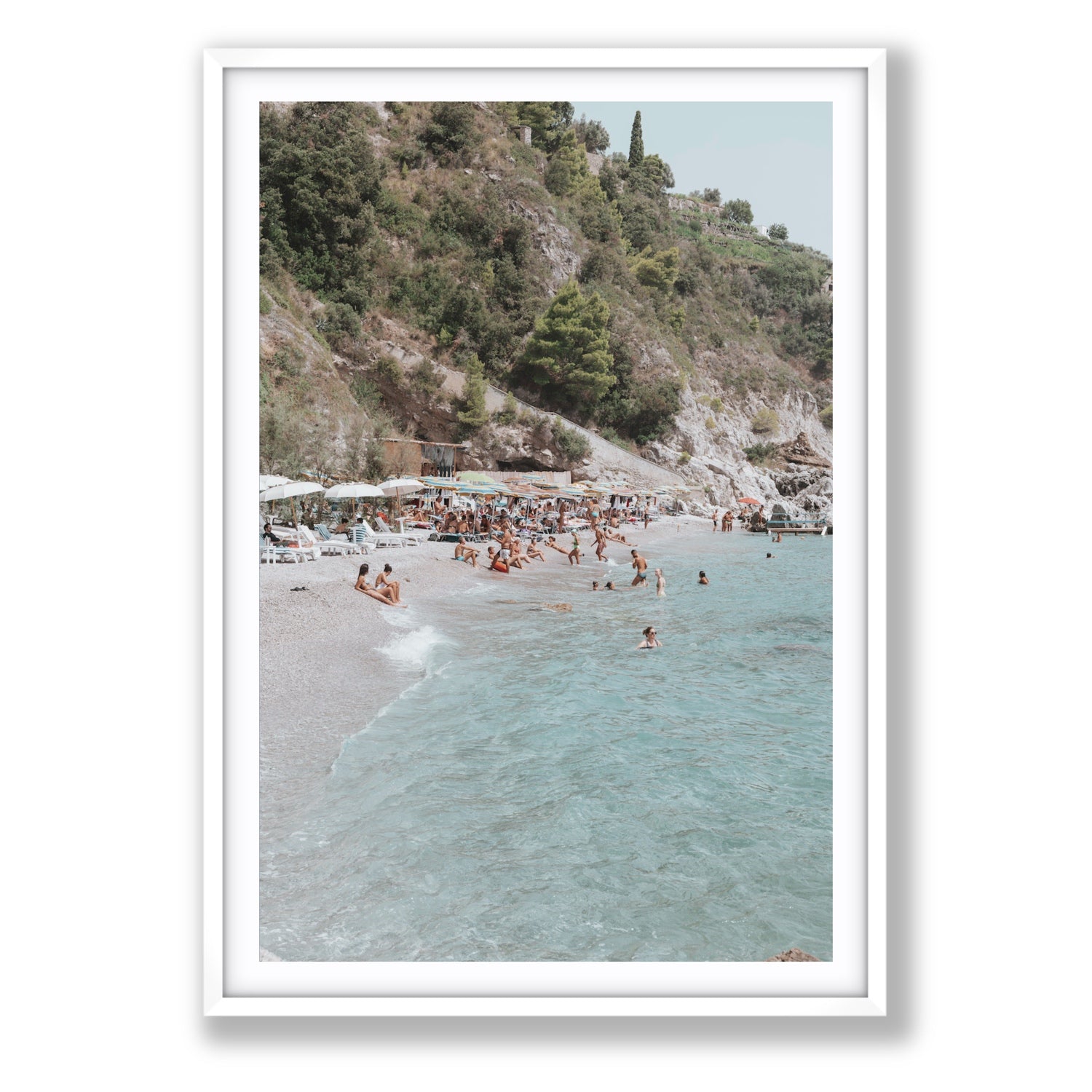 Mediterranean Magic fine art print, Amalfi, Italy, Statement, White Frame · Matboard, Fine Art Print