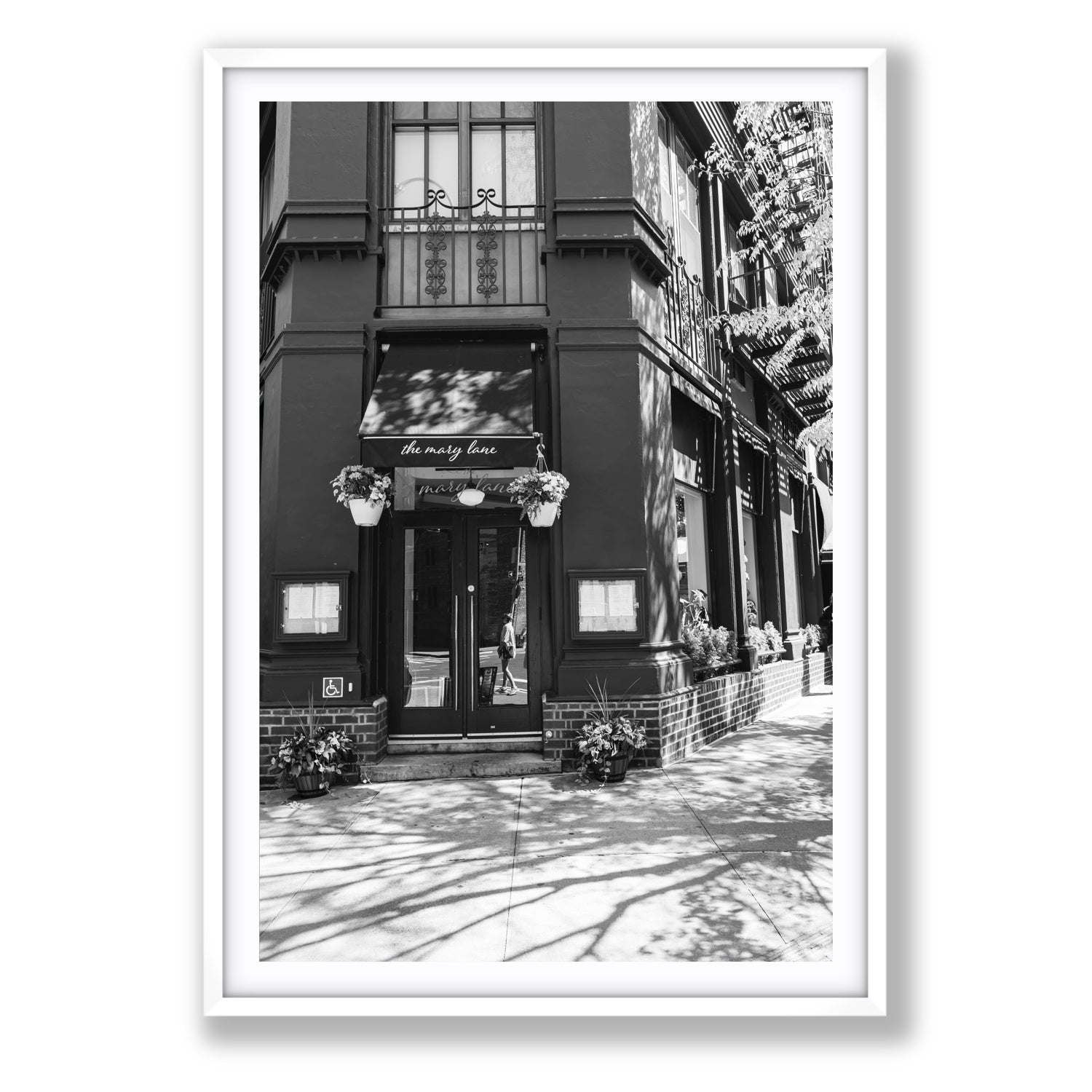 Mary's Corner fine art print, New York, United States, Statement, White Frame · Matboard, Fine Art Print