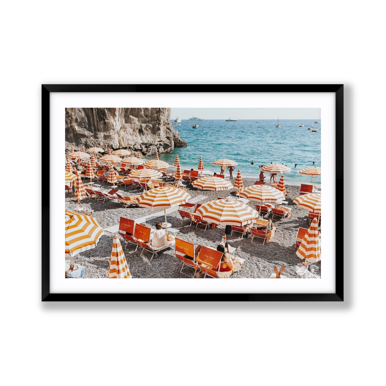 Mango Sorbet fine art print, Positano, Italy, Giant, Black Frame · Matboard, Fine Art Print