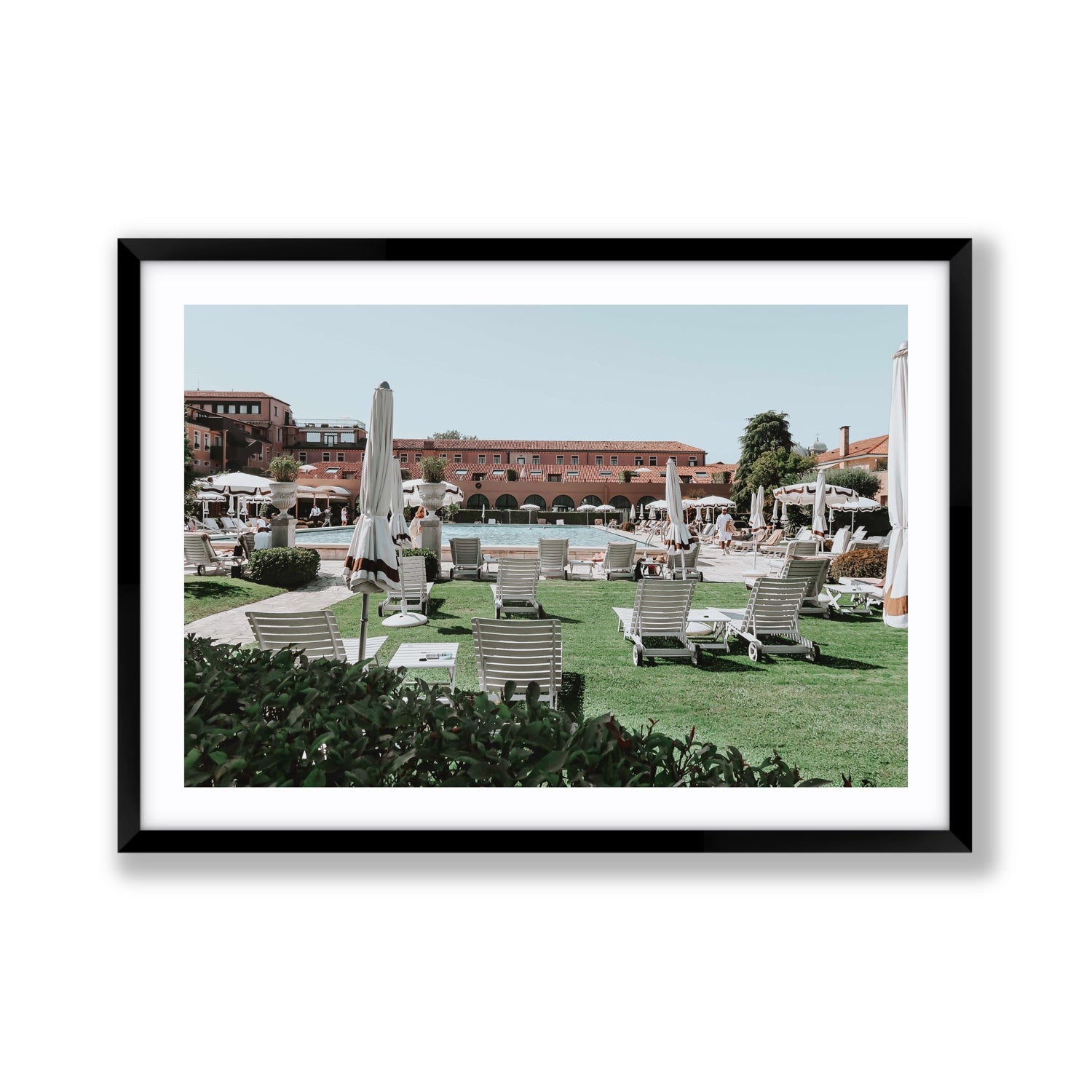 Arrigo Venice Italian wall art Giant fine art print in black frame with matboard