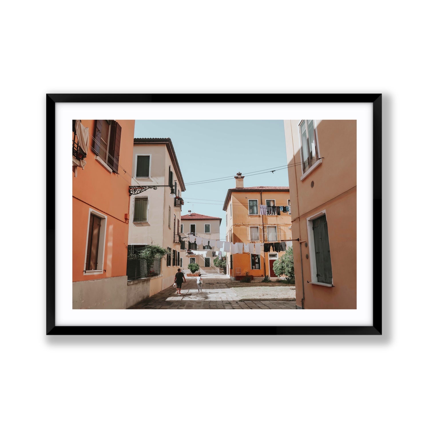 Giorgia Boscolo Venice Italian wall art Giant fine art print in black frame with matboard