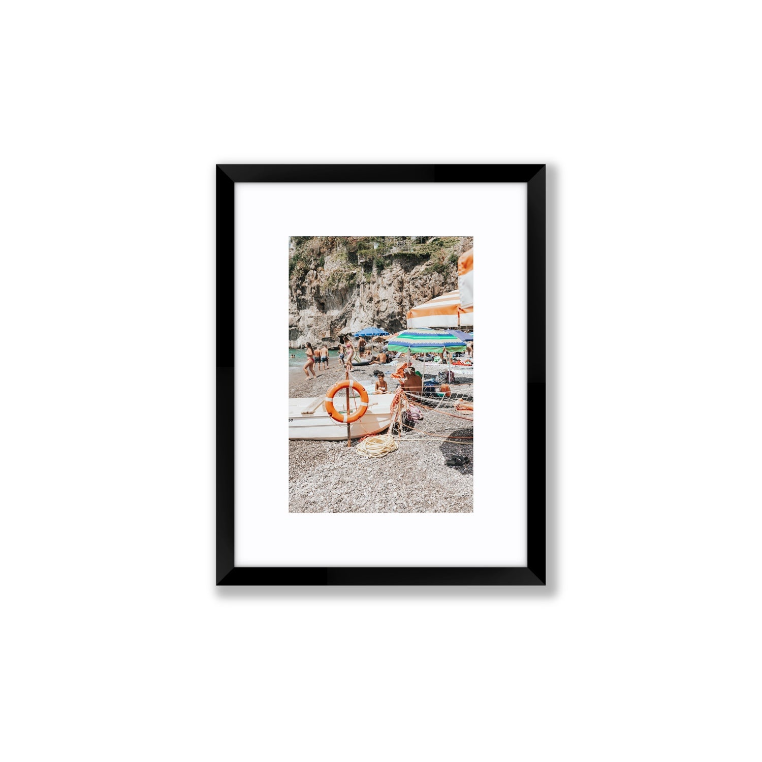 Il Ragazzo fine art print, Positano, Italy, Small, Black Frame · Matboard, Fine Art Print