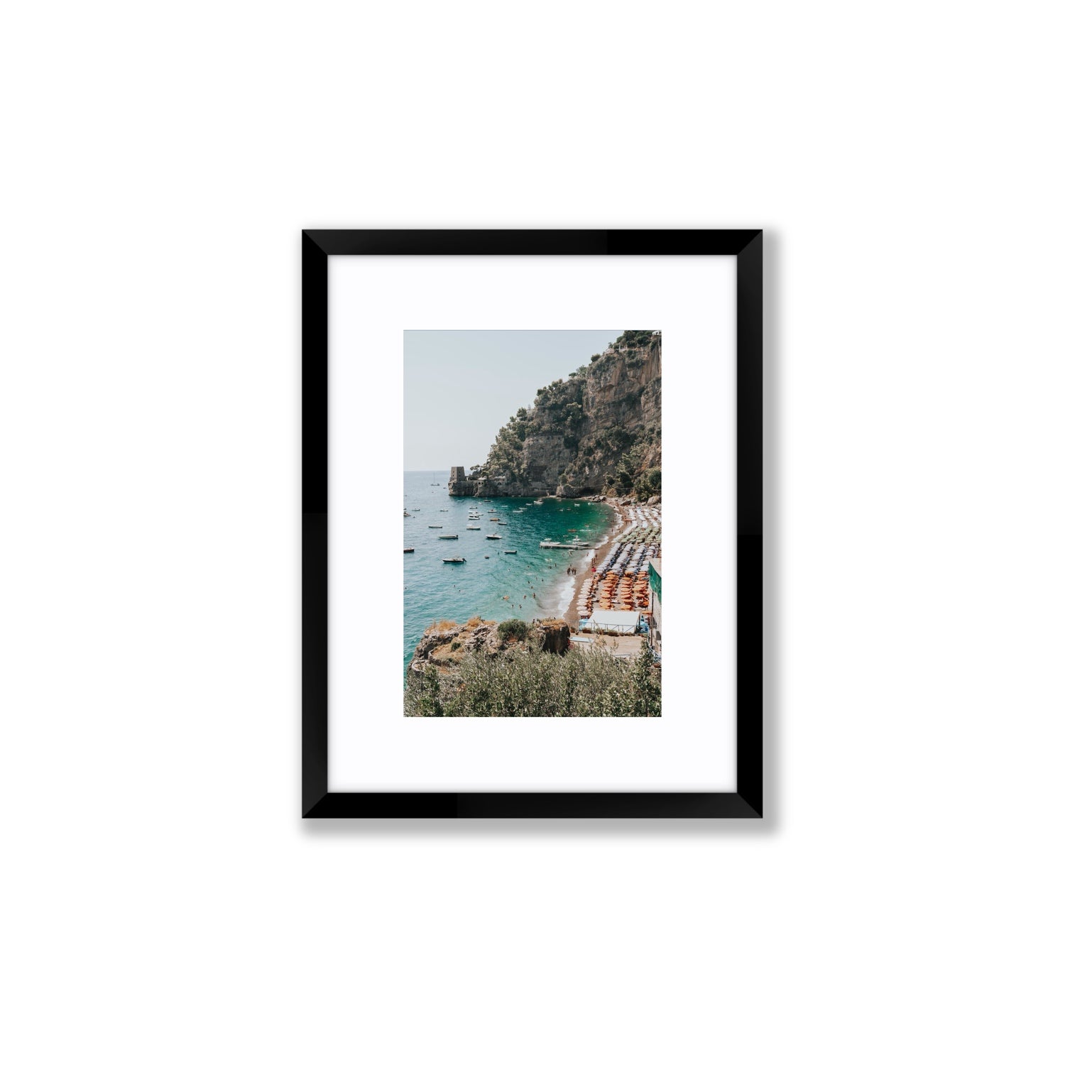 Baia dei Sogni fine art print, Positano, Italy, Small, Black Frame · Matboard, Fine Art Print