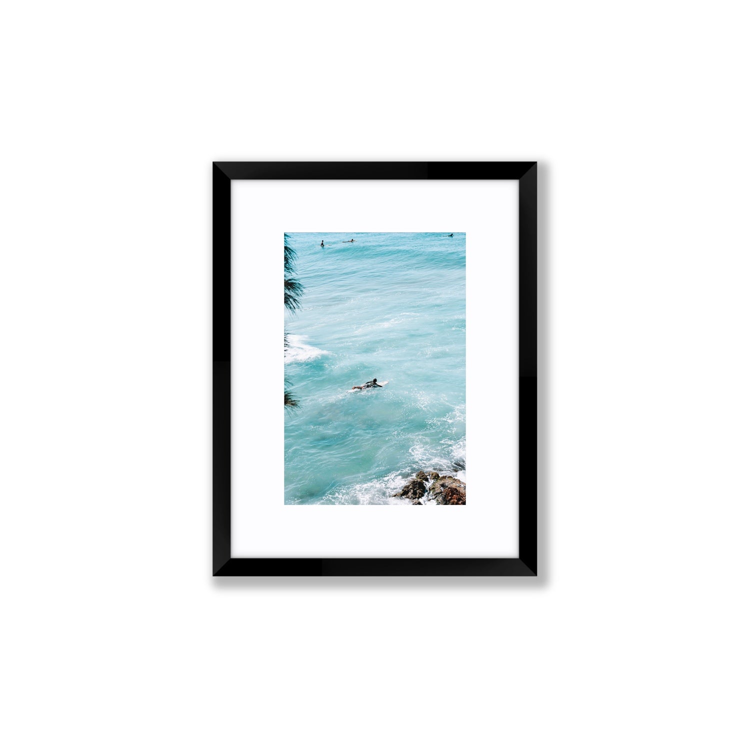 Blue Crush fine art print, Byron Bay, Australia, Small, Black Frame · Matboard, Fine Art Print