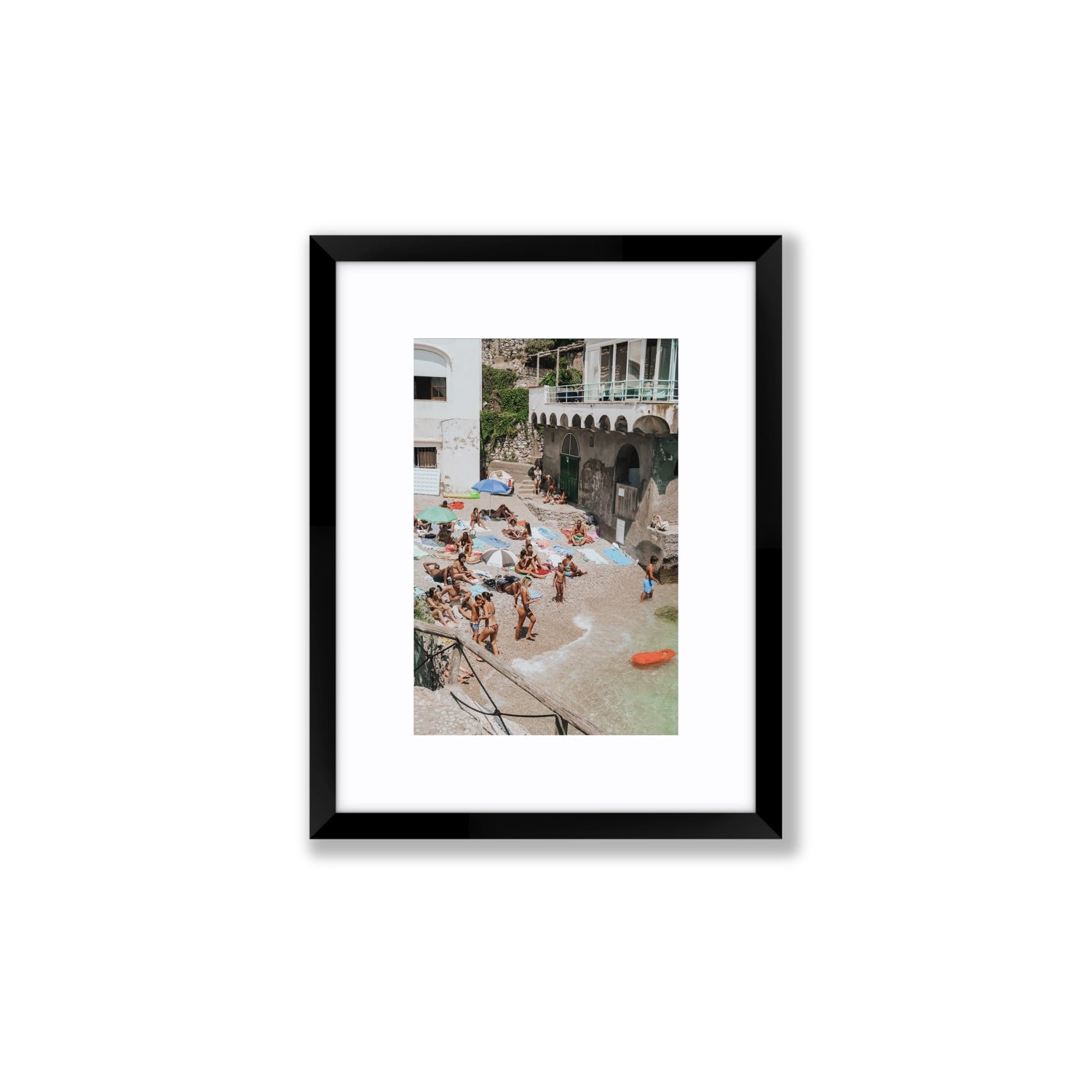The Sunbathers Oasis fine art print, Capri, Italy, Small, Black Frame · Matboard, Fine Art Print