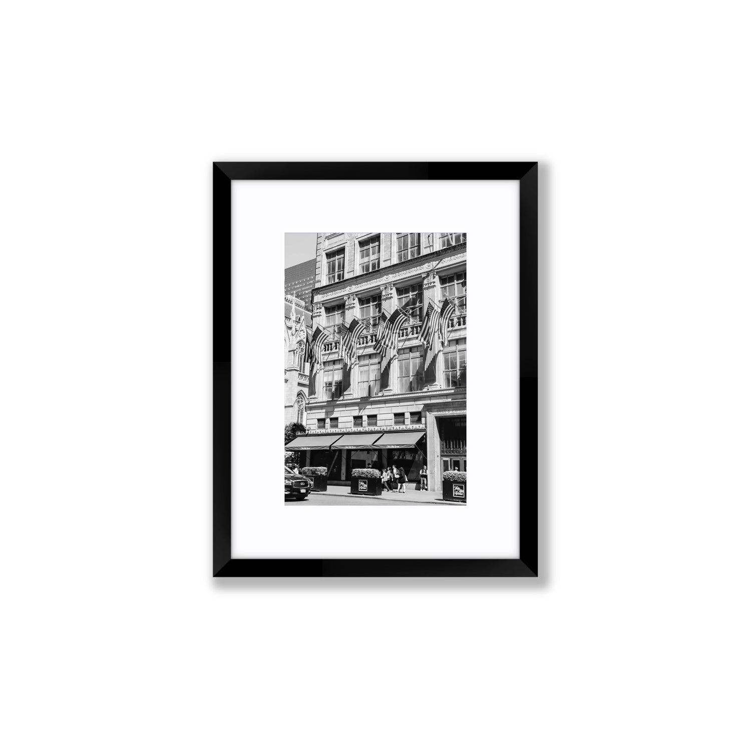 Luxury On Fifth fine art print, New York, United States, Small, Black Frame · Matboard, Fine Art Print