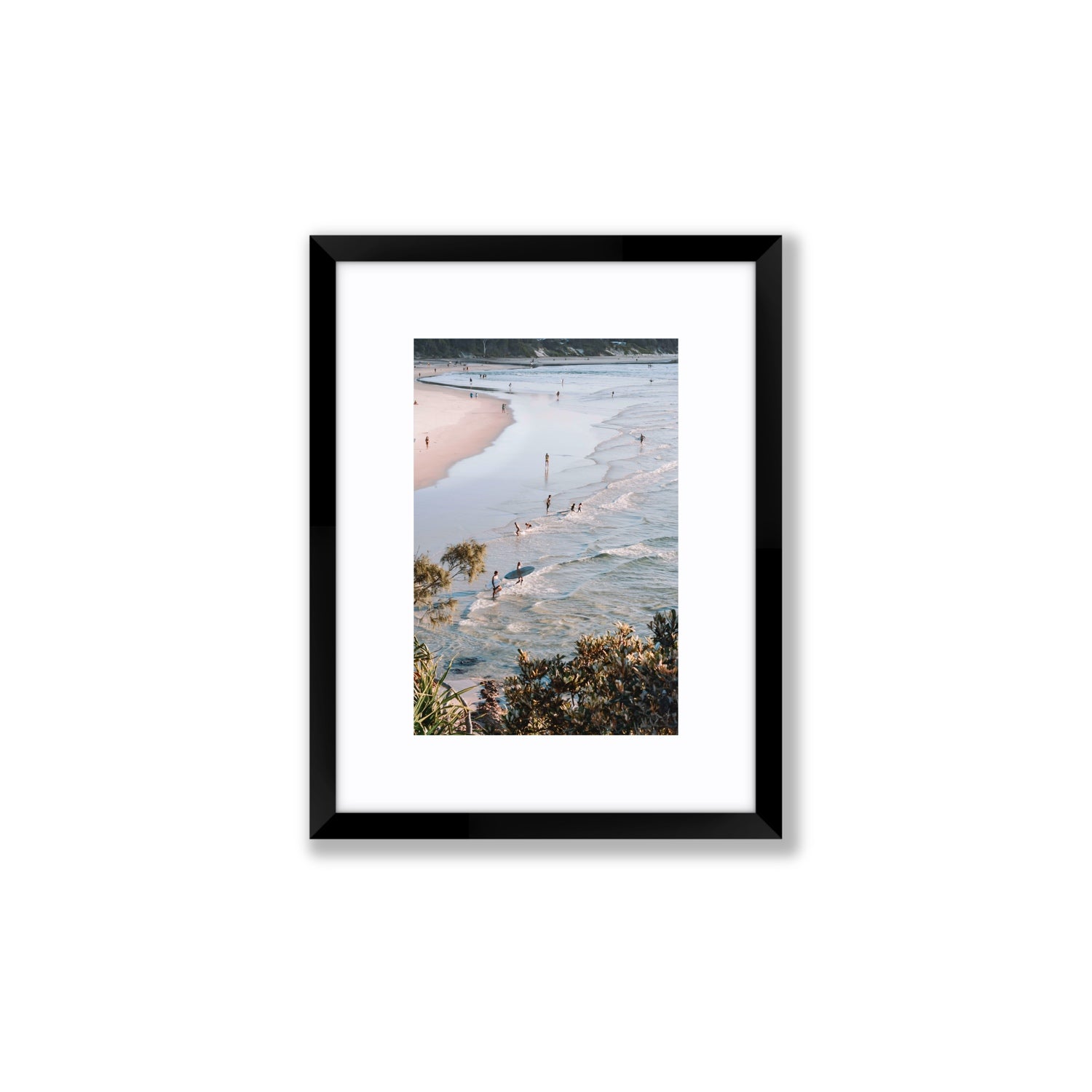 Healing Waters fine art print, Byron Bay, Australia, Small, Black Frame · Matboard, Fine Art Print