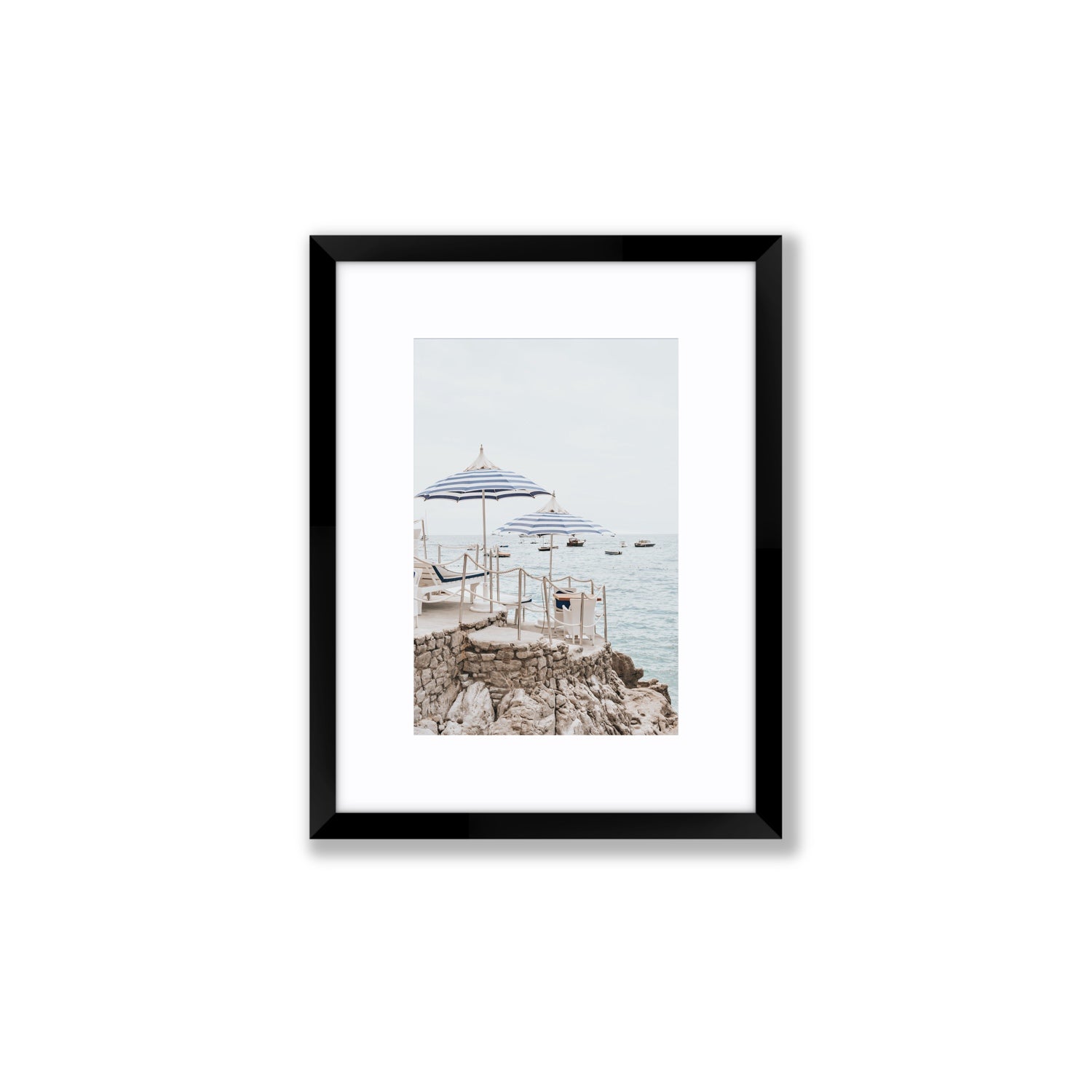La Scogliera fine art print, Positano, Italy, Small, Black Frame · Matboard, Fine Art Print