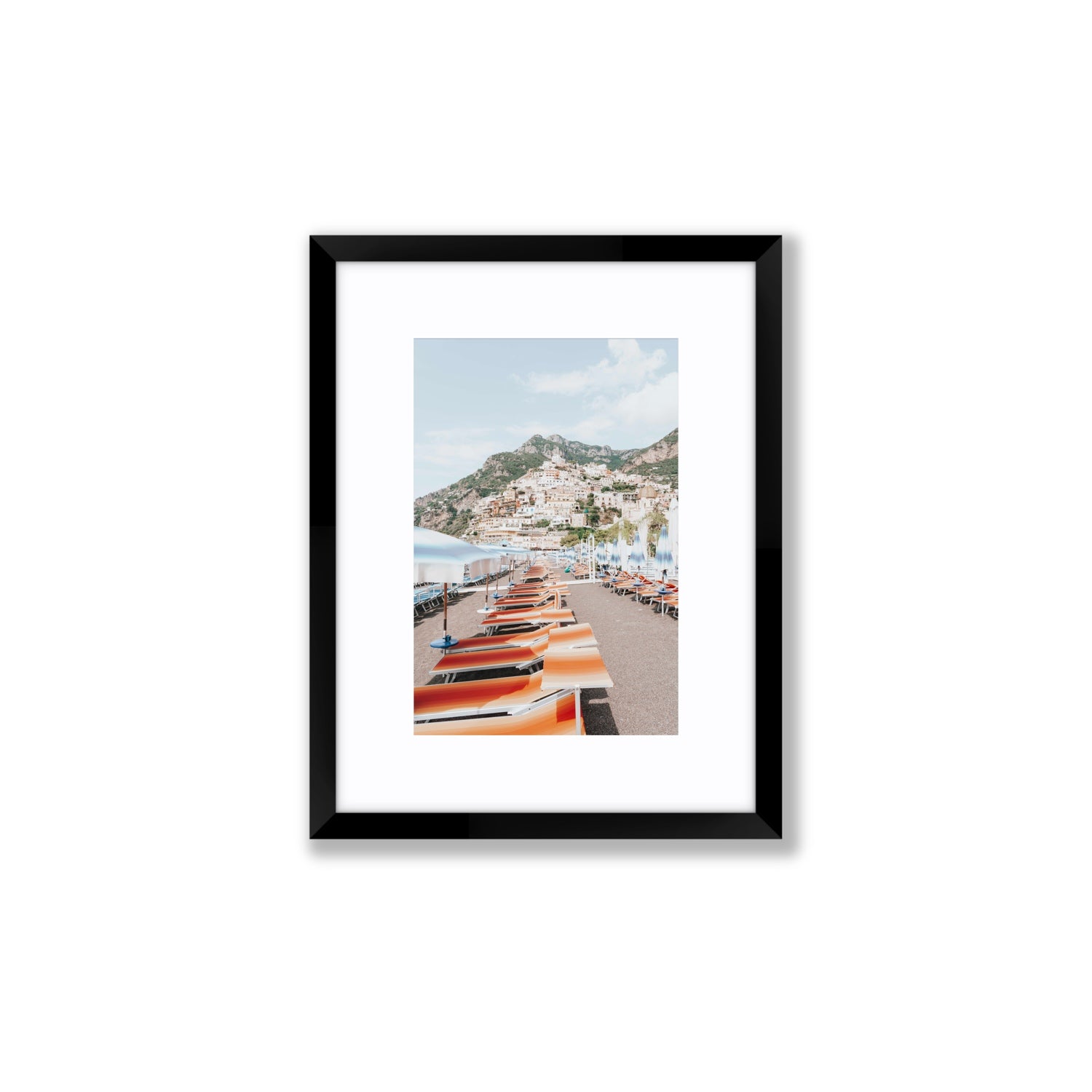 A Symphony of Colours fine art print, Positano, Italy, Small, Black Frame · Matboard, Fine Art Print