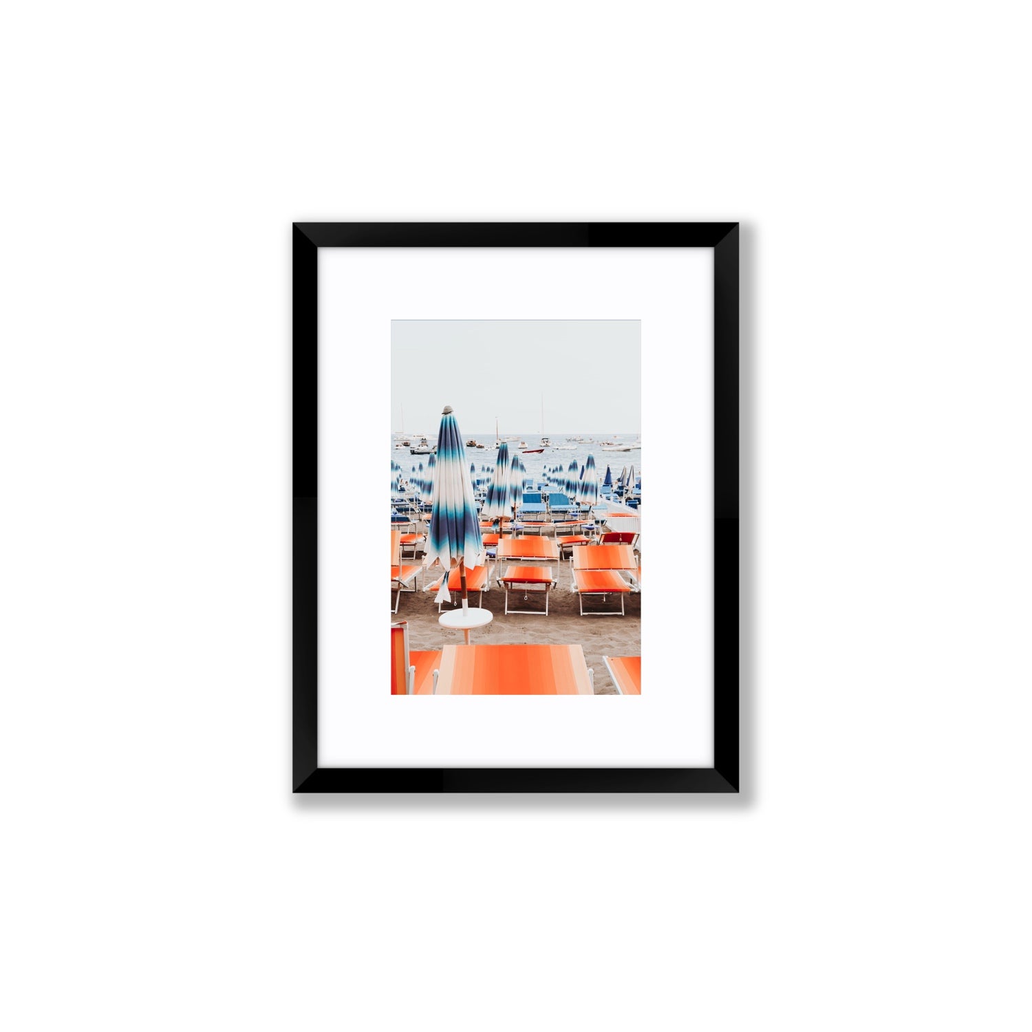 Orange Crush fine art print, Positano, Italy, Small, Black Frame · Matboard, Fine Art Print