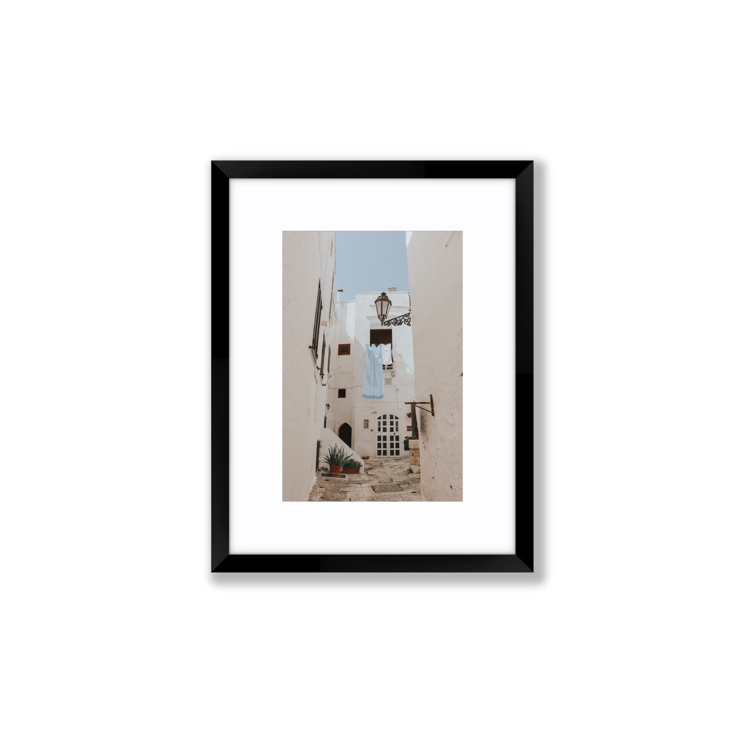 Laundry Day fine art print, Puglia, Italy, Small, Black Frame · Matboard, Fine Art Print