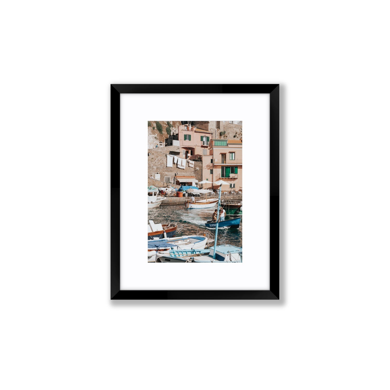 Coastal Carousel fine art print, Sorrento, Italy, Small, Black Frame · Matboard, Fine Art Print