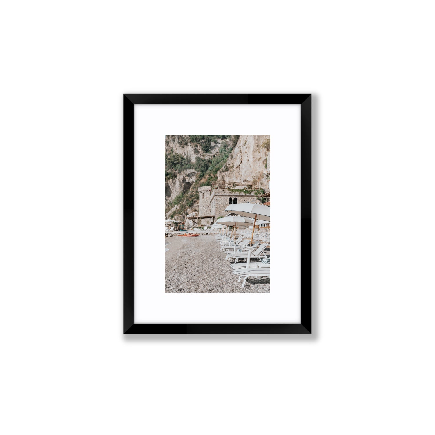 La Villeggiatura fine art print, Amalfi, Italy, luxury escapes artwork, Small, Black Frame · Matboard, Fine Art Print