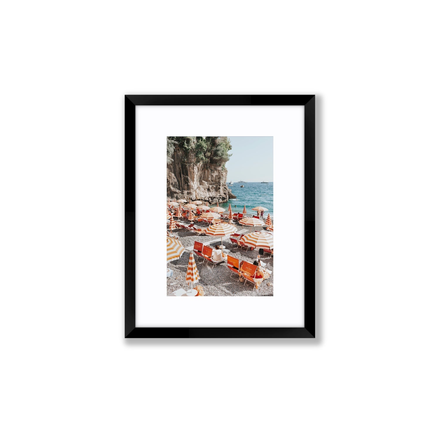 Tangerine Dream fine art print, Positano, Italy, Small, Black Frame · Matboard, Fine Art Print