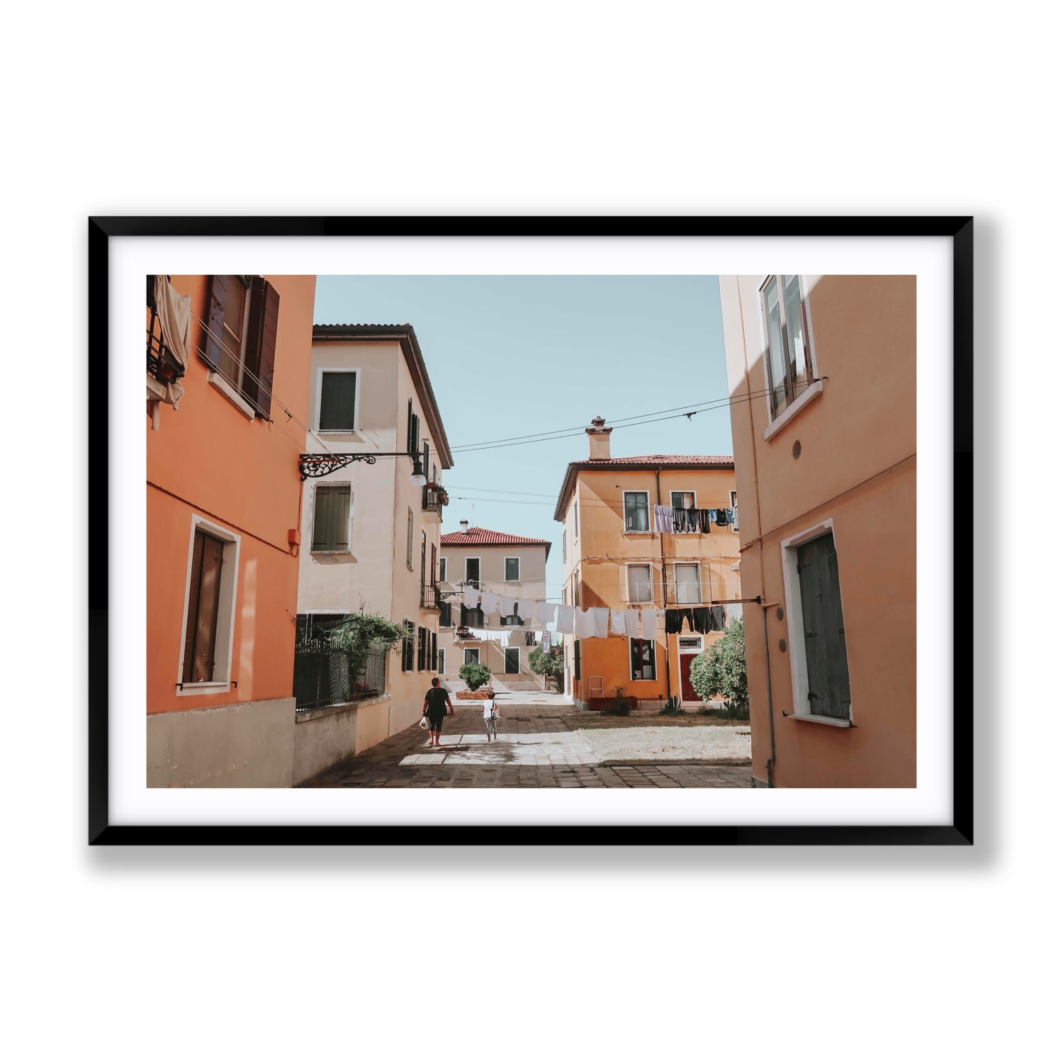 Giorgia Boscolo Venice Italian wall art Gallery fine art print in black frame with matboard