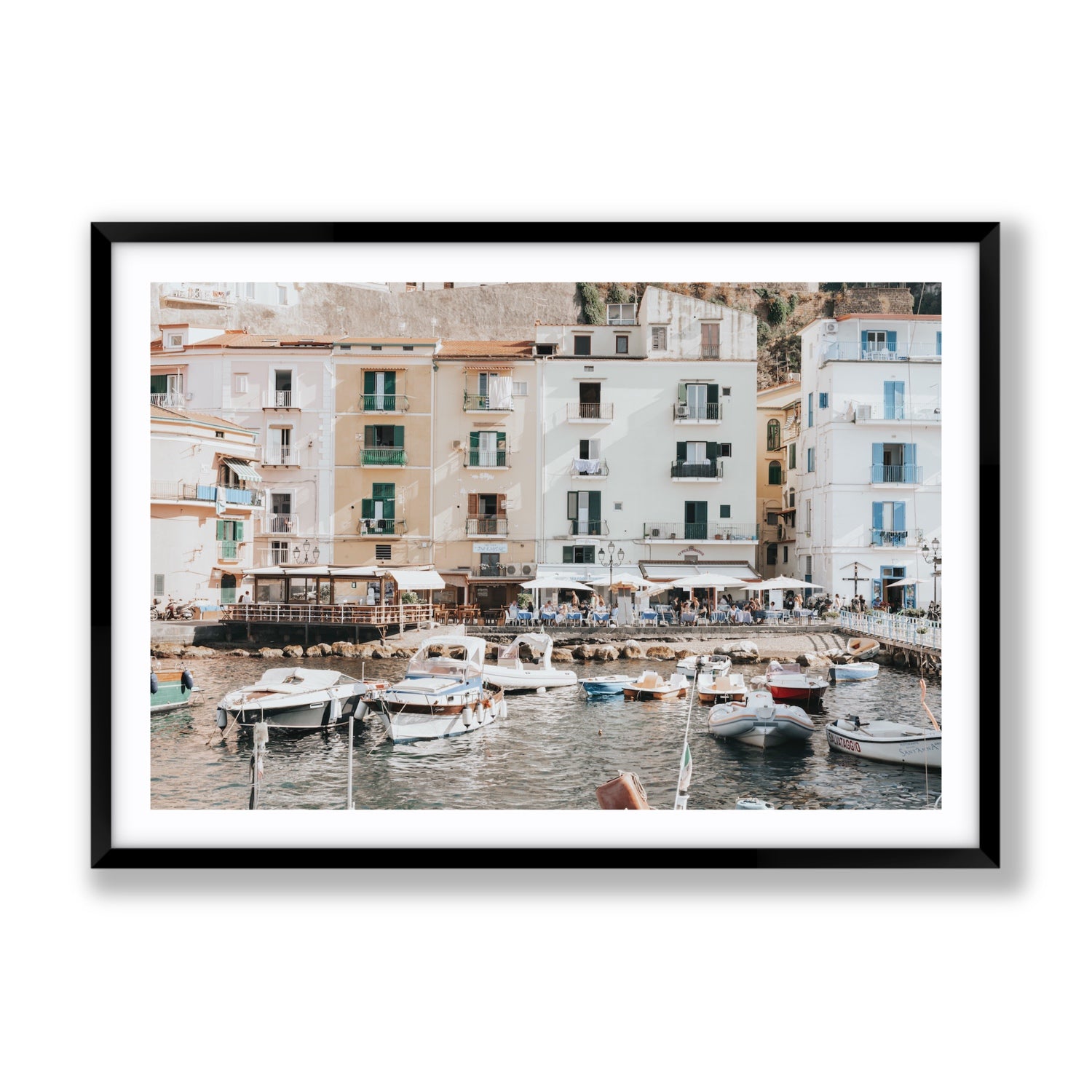 L'Insenatura fine art print, Sorrento, Italy, Gallery, Black Frame · Matboard, Fine Art Print